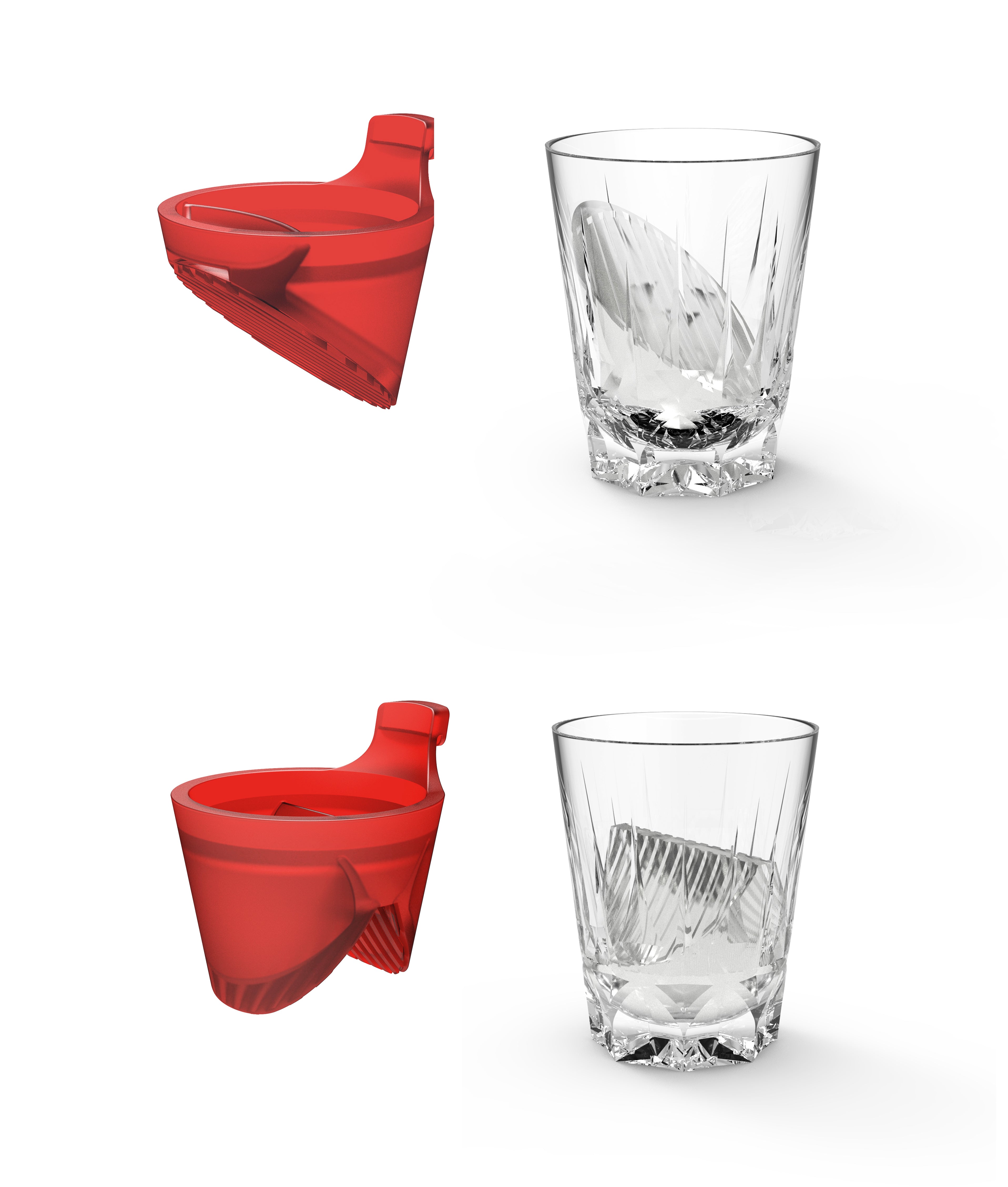 NOVAZ Ice Mould Set | Mountain & Slant Silicone Moulds