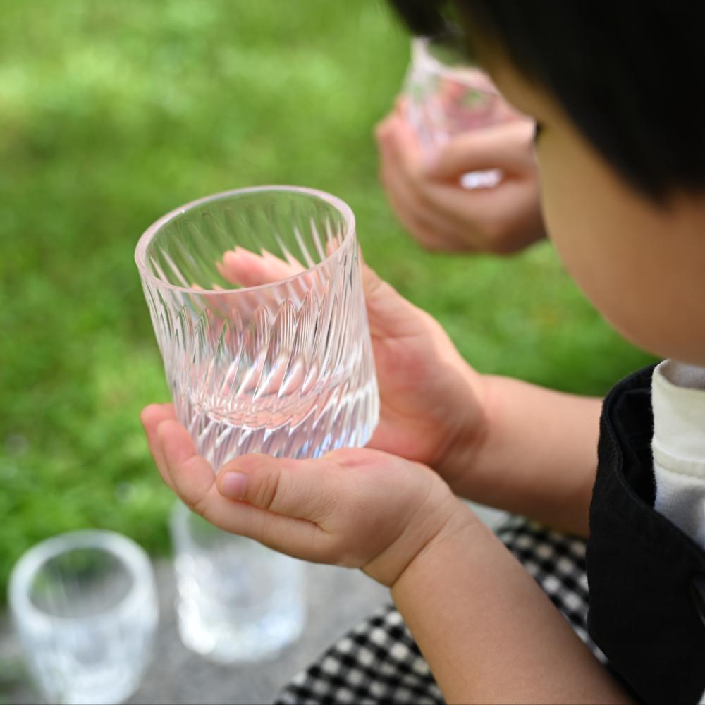 NOVAZ Crystal Petite flexible crystal-like silicone glass for small drinks and desserts, 75–100 ml