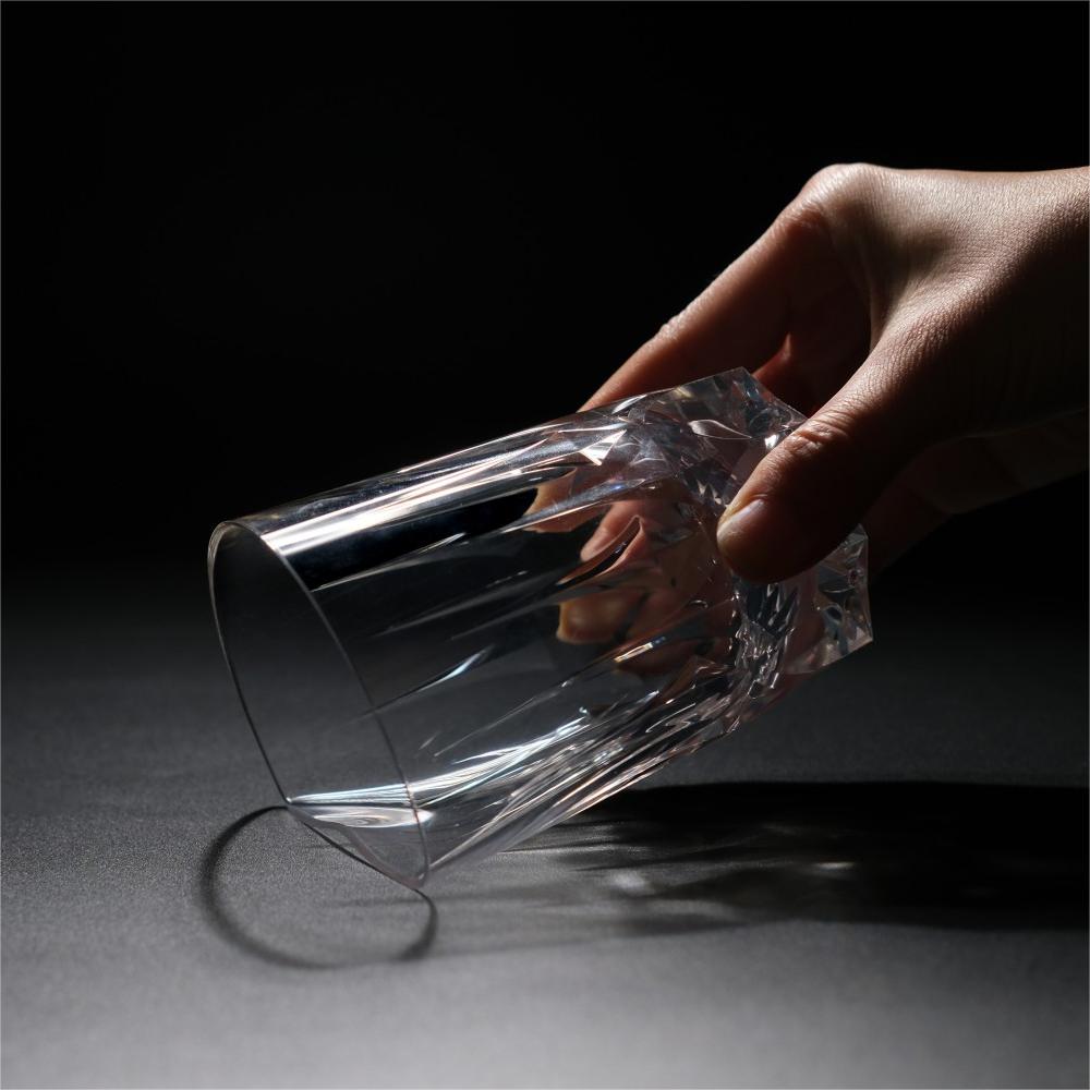 NOVAZ Classic flexible crystal glass made from premium silicone, 270 ml tumbler for hot and cold drinks