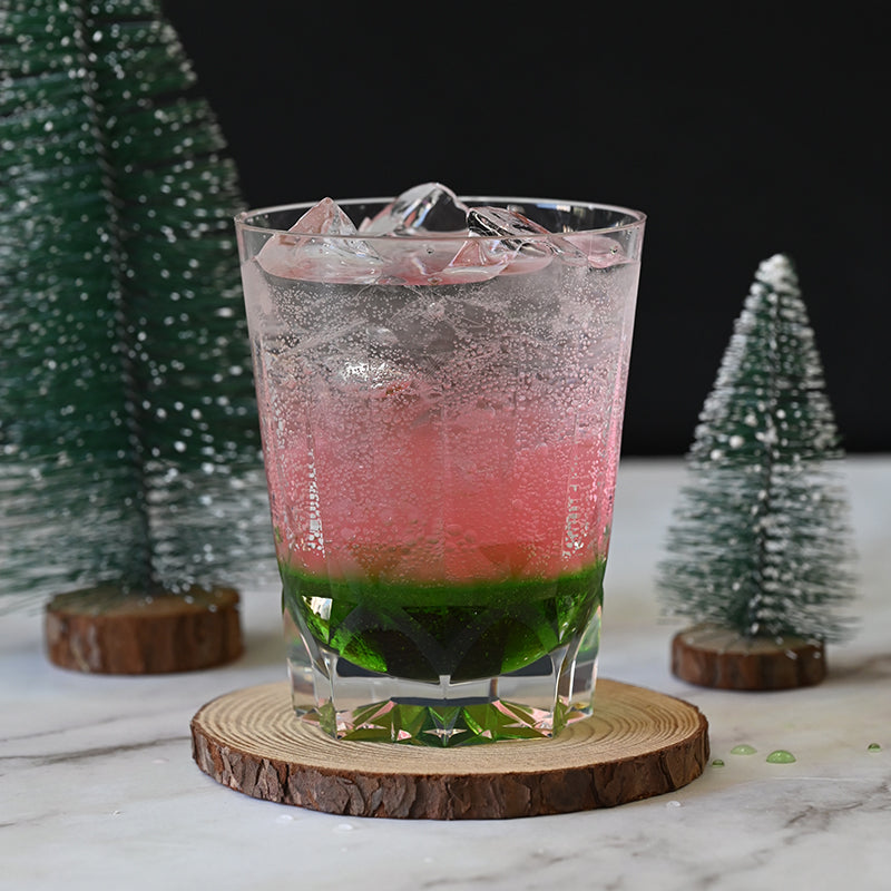 Frosted Berry & Mint Layered Fizz (Mocktail)
