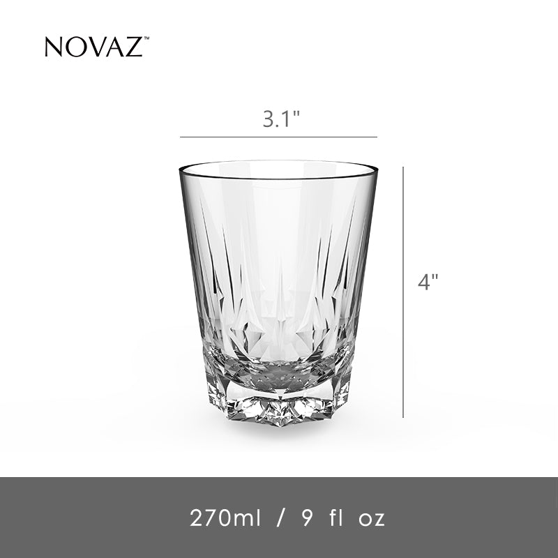 NOVAZ Crystal Glass Classic | Flexible Crystal Silicone Cup